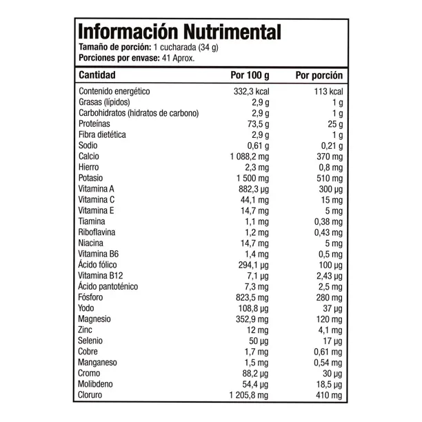 tabla NB ISOPURE LOW CARB 2.98 LB CHOCOLATE.webp