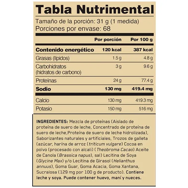 tabla ON 100% WHEY GOLD STD 4.6 LBS COOKIES & CREAM.webp