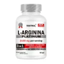 Arginina Platinum 2100mg por porción  Testrol  90 Cápsulas.