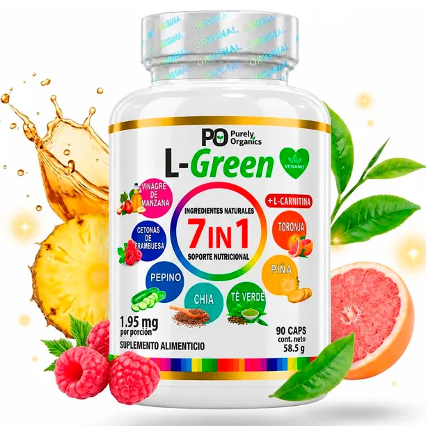 Lipo-GREEN   7 EN 1 -  90 CAPSULAS - Purely Organics
