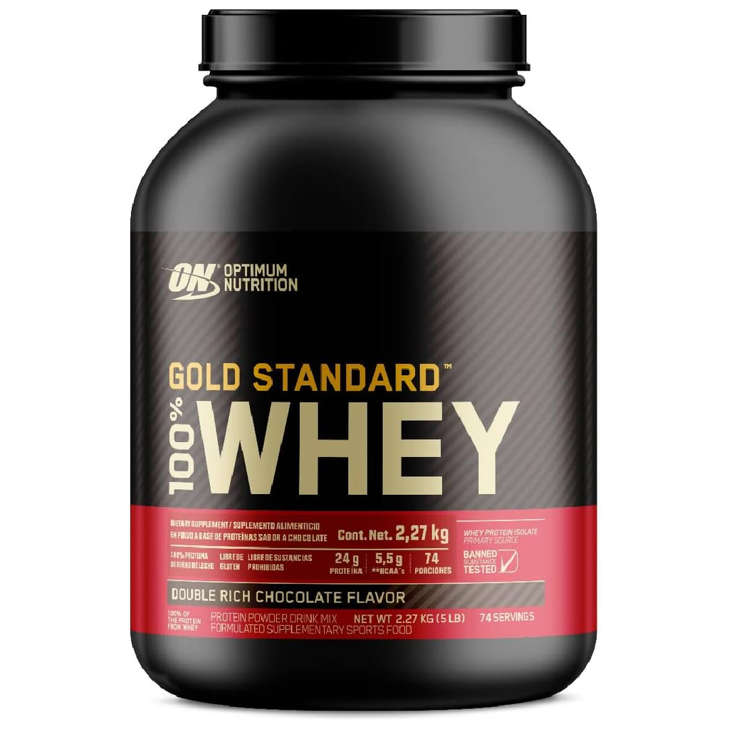 GOLD STD CHOCOLATE DOBLE RICH 100%WHEY ON 5LB
