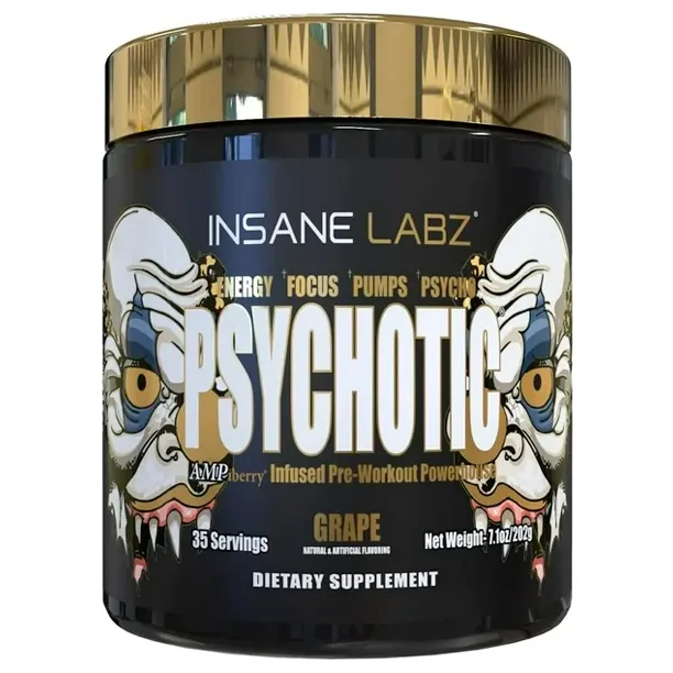 INSANE LABZ PSYCHOTIC GOLS 35 SERV GRAPE