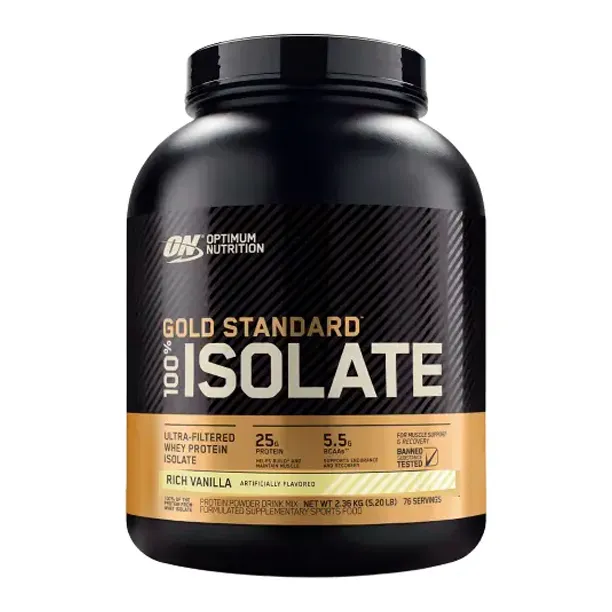 ON 100% WHEY GOLD STD ISOLATE 5.20LB VAINILLA